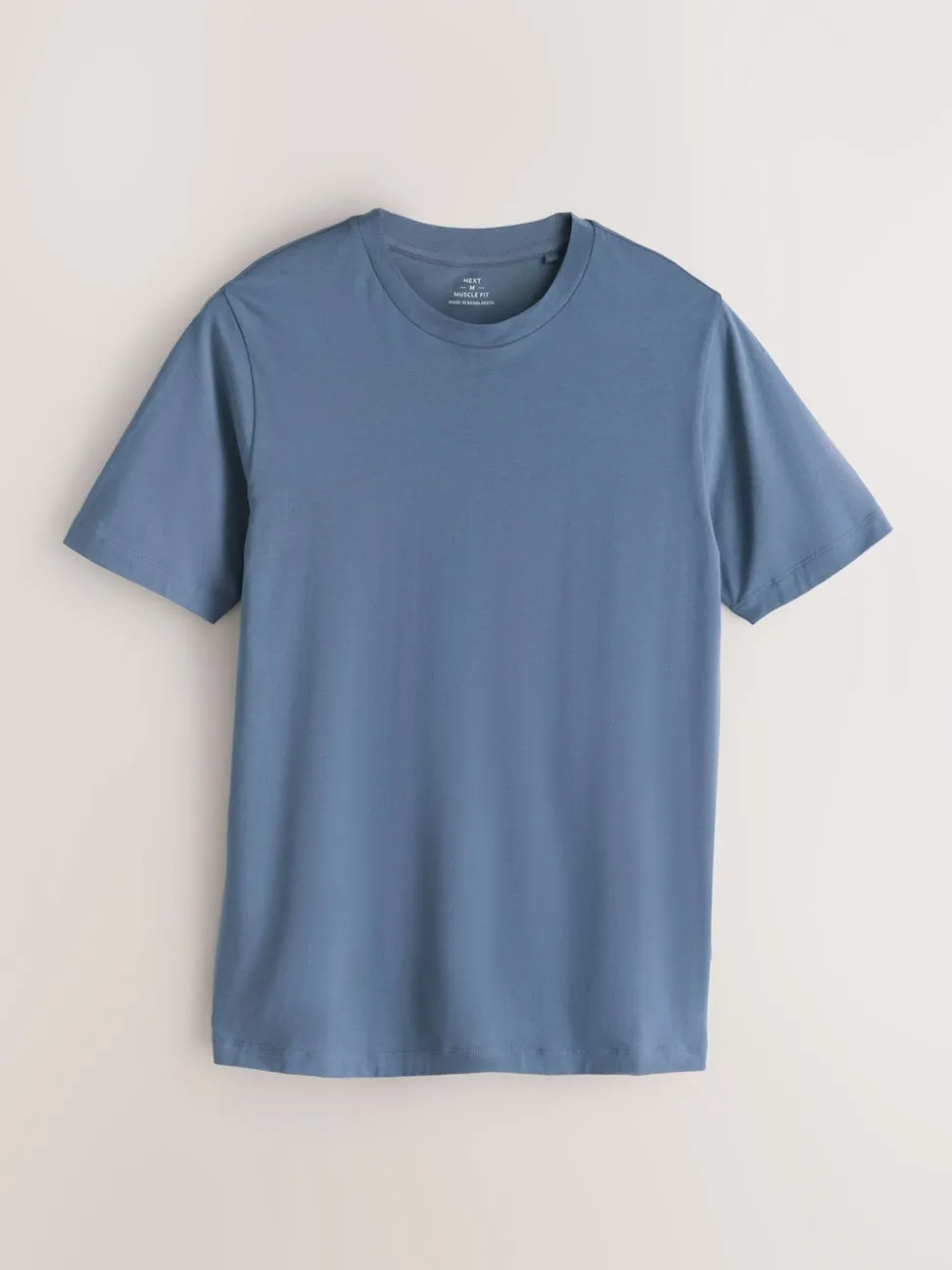 Blue/Ecru White/Green Muscle Fit Essential T-Shirts 3 Pack
