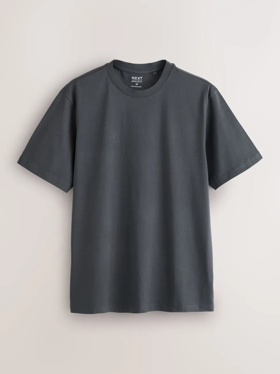 Blue/Green/Grey/Orange/White/Brown Regular Fit Essential Cotton T-Shirts 6 Pack
