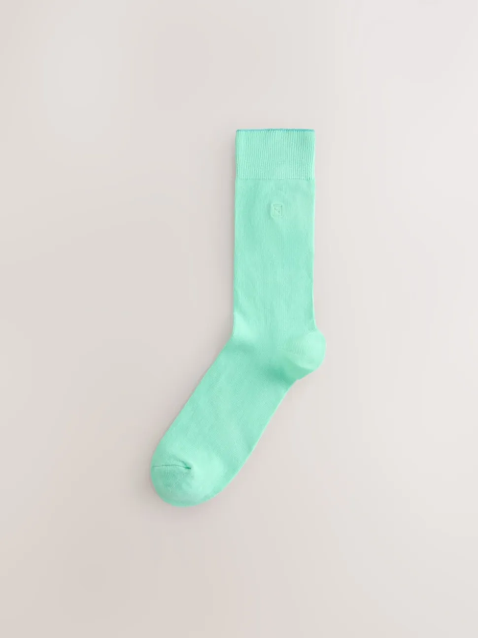 Blue/Green/Purple 8 Pack Embroidered Lasting Fresh Socks