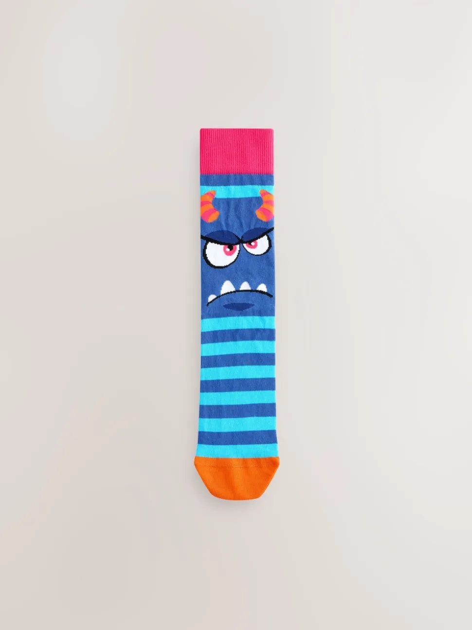 Blue/Green/Red Monster Pattern Socks 5 Pack