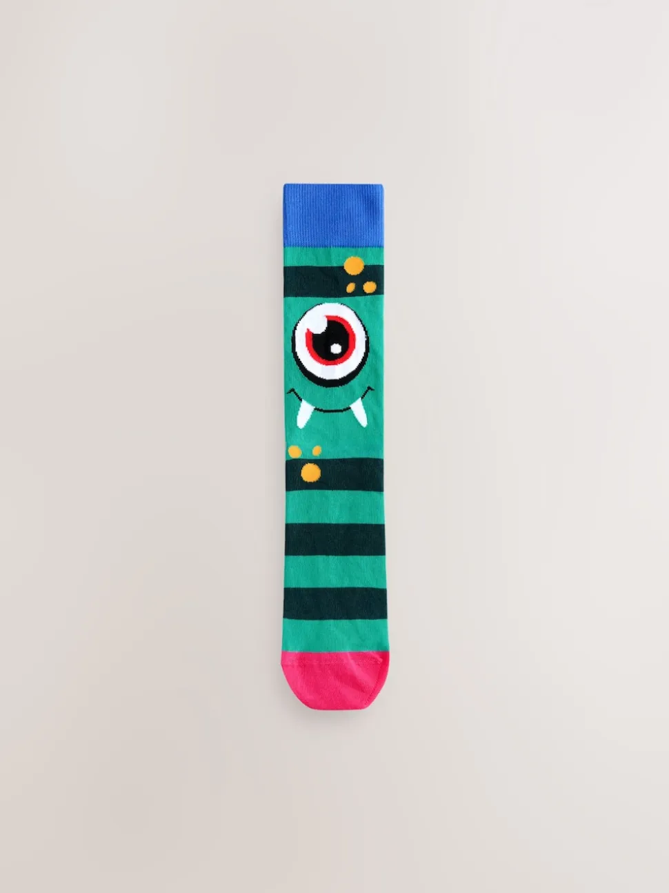 Blue/Green/Red Monster Pattern Socks 5 Pack