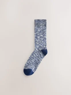 Blue/Green/Red/Yellow Twisted Heavyweight Socks 4 Pack