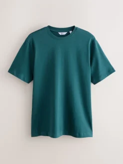 Blue/Green/Yellow Regular Fit Heavyweight T-Shirts 3 Pack