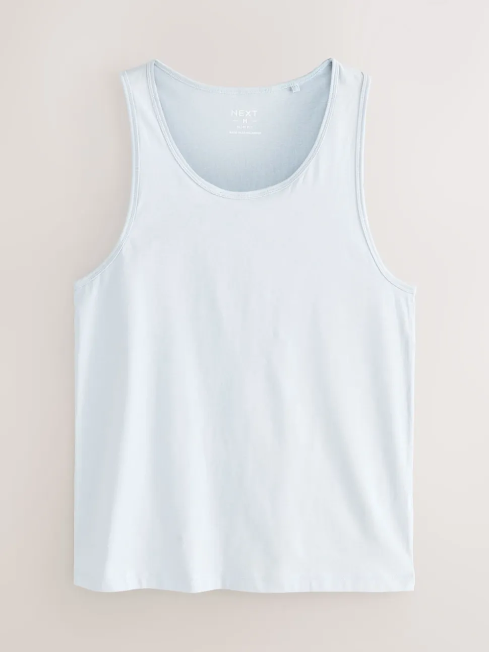 Blue/Grey 100% Cotton Layering Vests 5 Pack