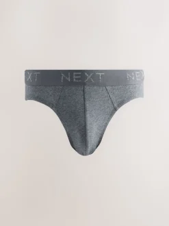Blue/Grey 5 Pack Cotton Rich Briefs