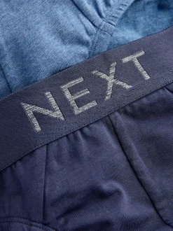 Blue/Grey 5 Pack Cotton Rich Briefs