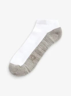 Blue/Grey 5 Pack Cushioned Trainers Socks