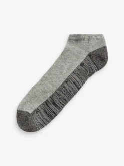 Blue/Grey 5 Pack Cushioned Trainers Socks