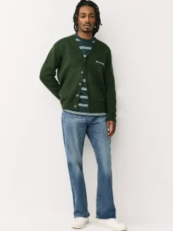 Blue/Grey Bootcut Classic Stretch Jeans