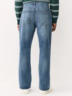 Blue/Grey Bootcut Classic Stretch Jeans