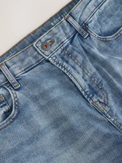 Blue/Grey Bootcut Classic Stretch Jeans