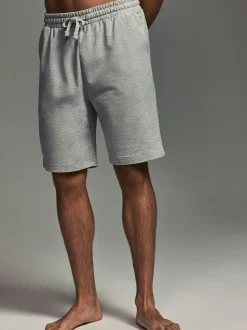 Blue/Grey Loopback Soft Touch 2 Pack Jogger Shorts
