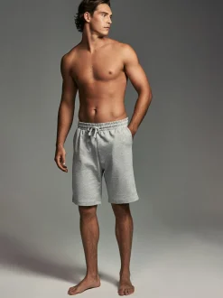 Blue/Grey Loopback Soft Touch 2 Pack Jogger Shorts