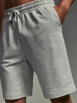 Blue/Grey Loopback Soft Touch 2 Pack Jogger Shorts