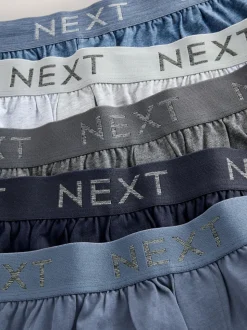 Blue/Grey Loose Boxers 5 Pack