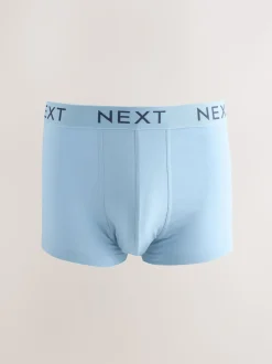 Blue/Grey Marl 10 pack Cotton Rich Blend Hipsters Boxers