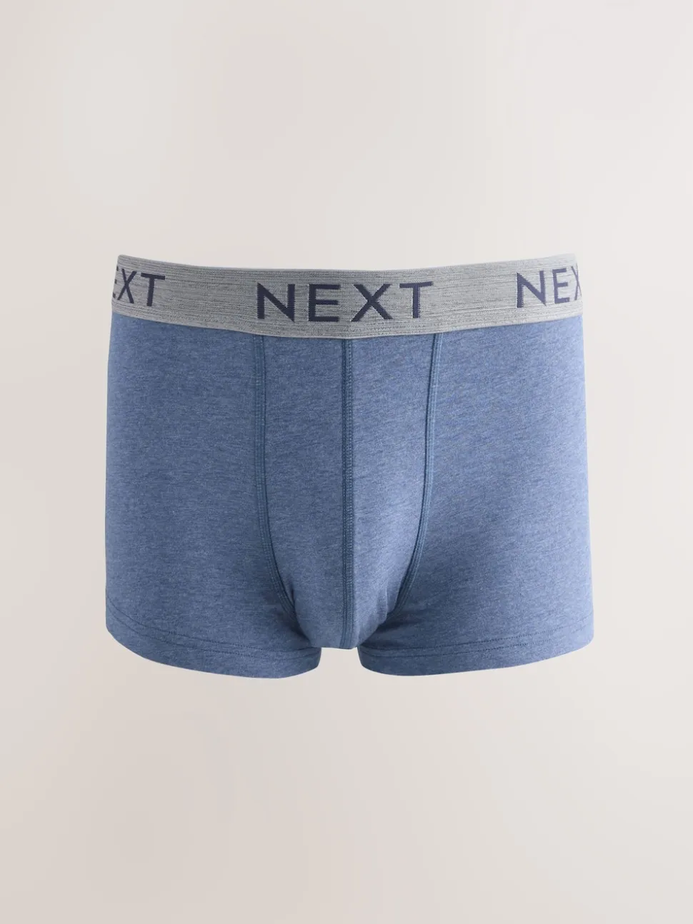 Blue/Grey Marl 10 pack Cotton Rich Blend Hipsters Boxers