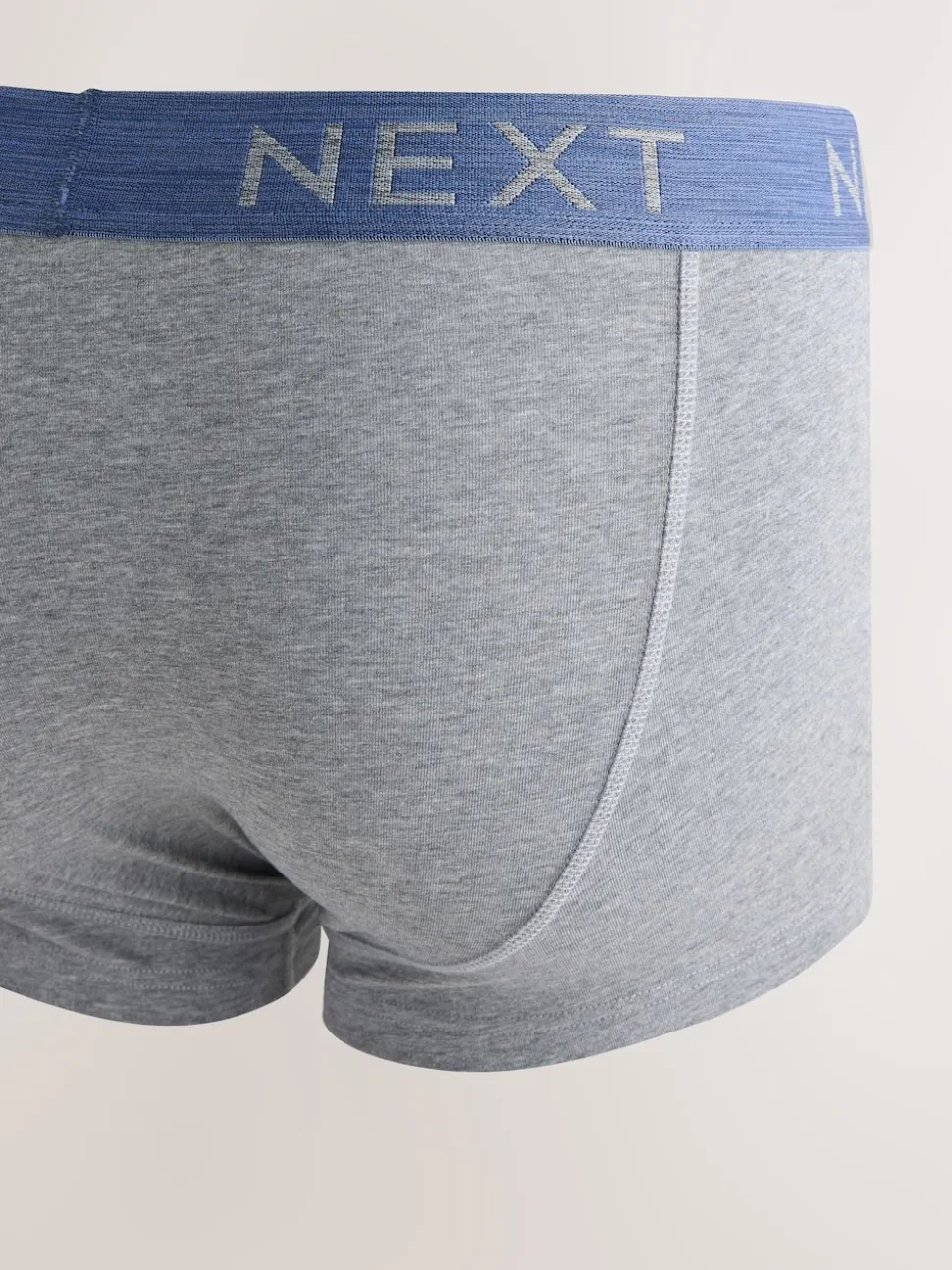 Blue/Grey Marl 10 pack Cotton Rich Blend Hipsters Boxers