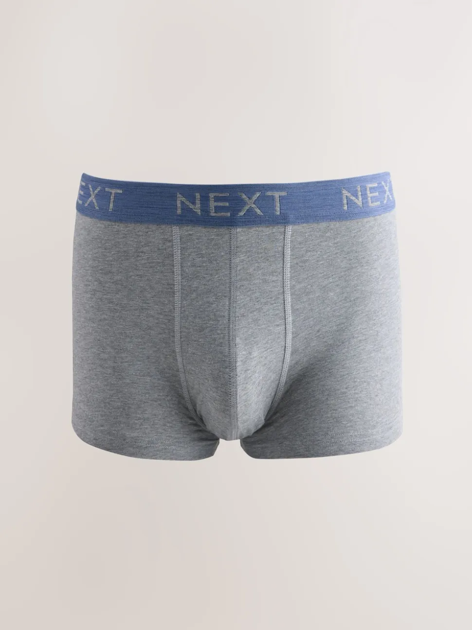 Blue/Grey Marl 10 pack Cotton Rich Blend Hipsters Boxers