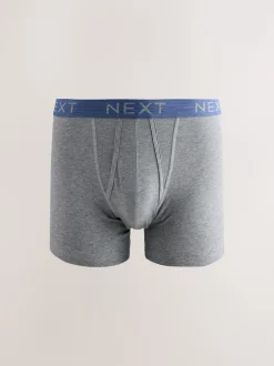 Blue/Grey Marl A-Front Boxers 10 Pack