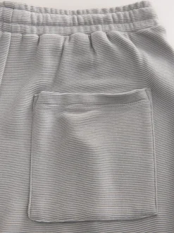 Blue/Grey Ottoman Ribbed Modal Shorts 3 Pack