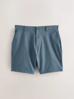 Blue/Grey Straight Fit Stretch Chino Shorts 2 Pack
