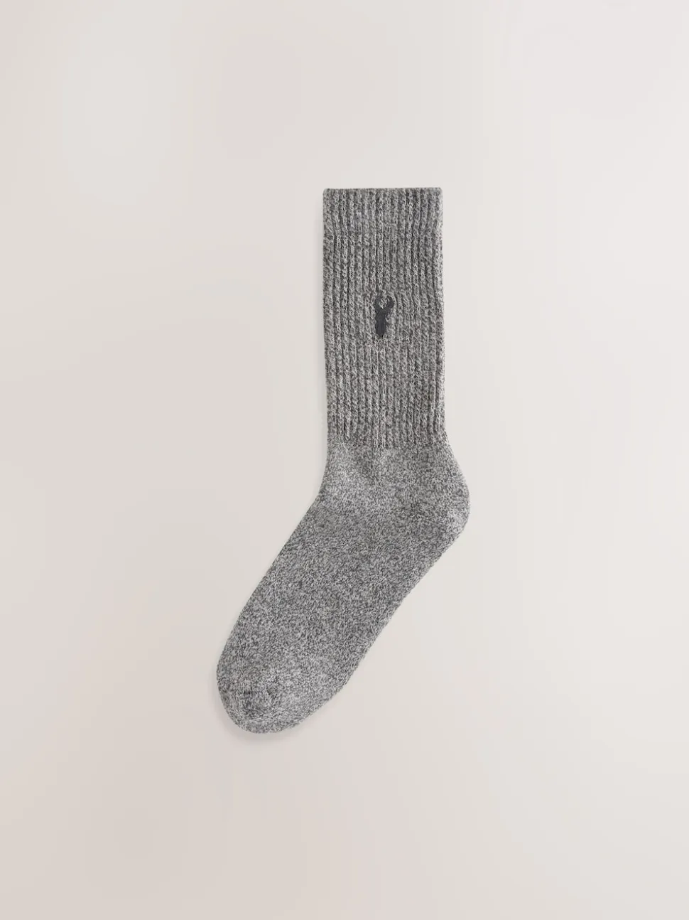 Blue/Grey Twisted Stag Embroidered Heavyweight Socks 10 Pack