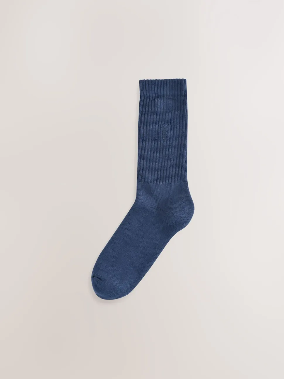 Blue/Grey Twisted Stag Embroidered Heavyweight Socks 10 Pack