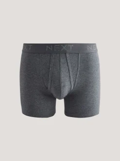 Blue/Grey/Black 5 Pack A-Front Cotton Rich Boxers