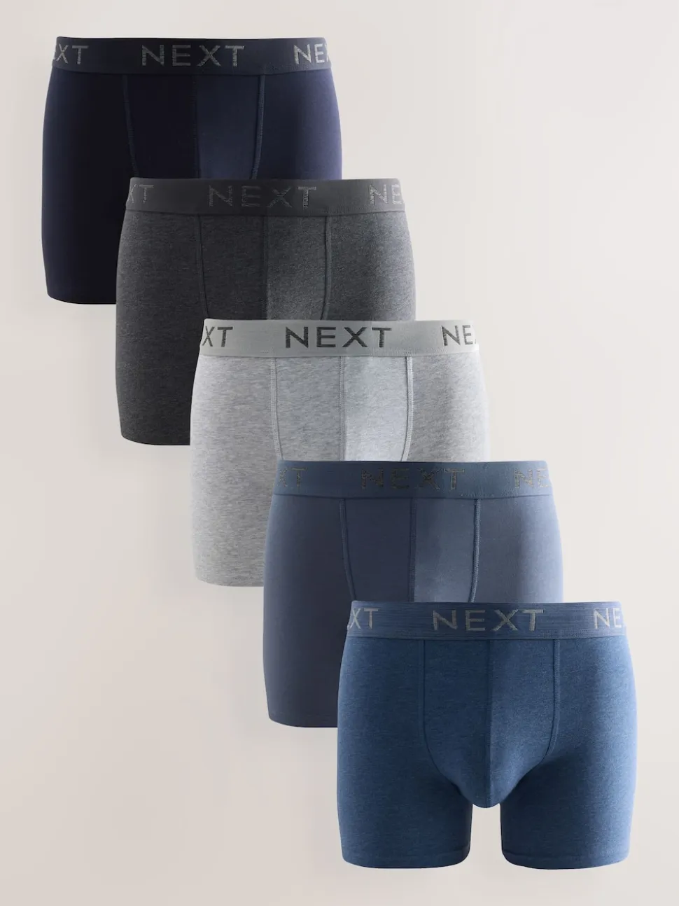 Blue/Grey/Black Trunks Boxers 5 Pack