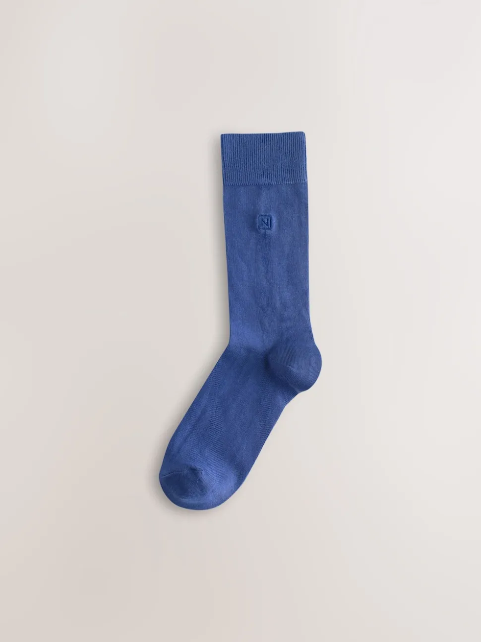 Blue/Grey/Green 8 Pack Embroidered Lasting Fresh Socks