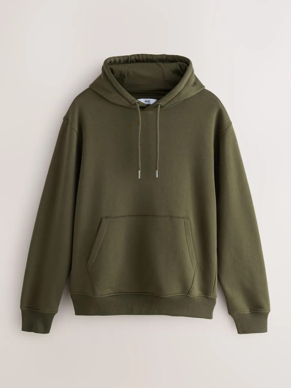 Blue/Khaki Green Cotton Rich Jersey Overhead Hoodies 2 Pack