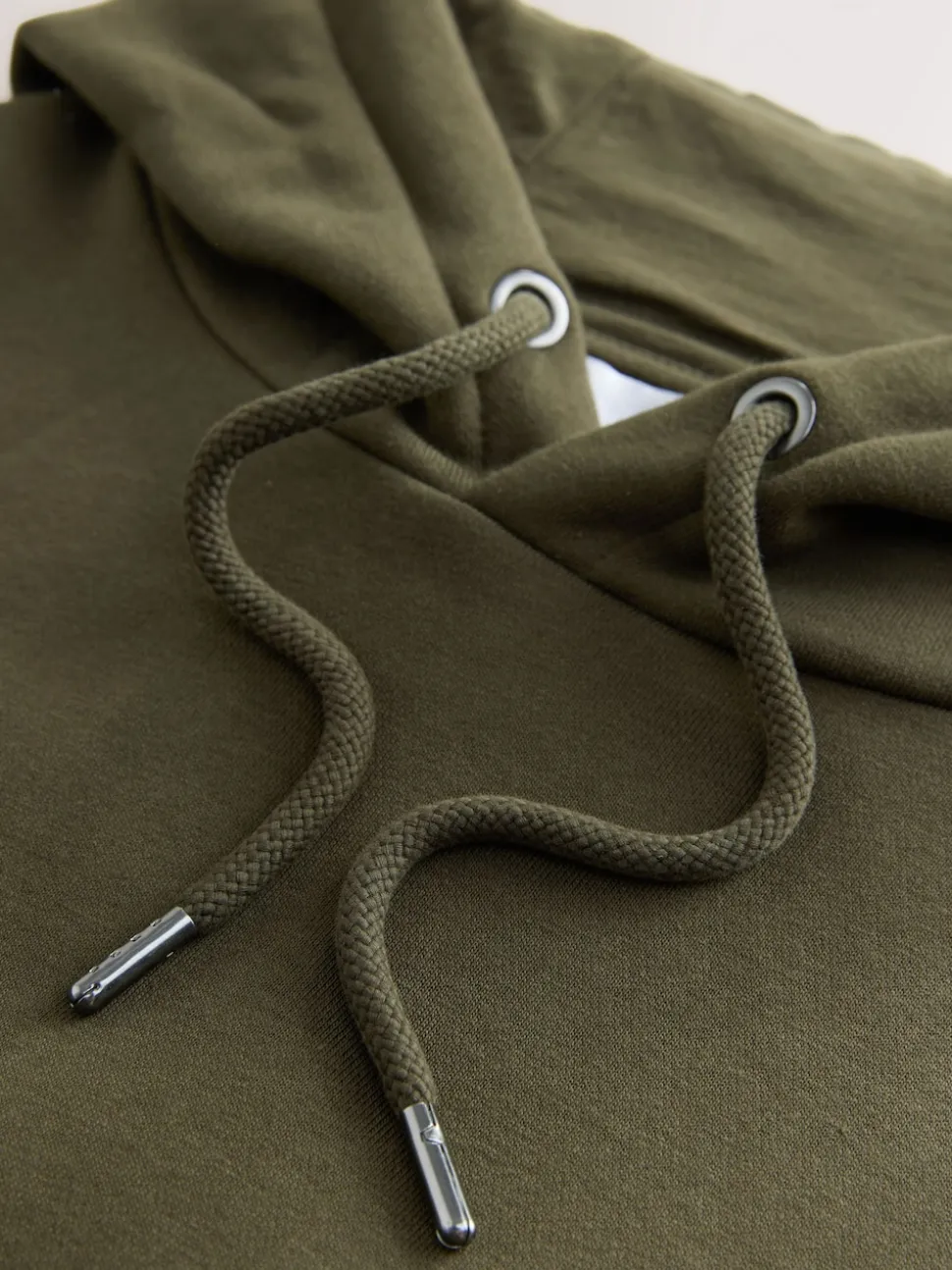 Blue/Khaki Green Cotton Rich Jersey Overhead Hoodies 2 Pack