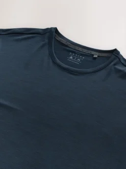 Blue/Navy Short Sleeve Tee Active Gym Training Top