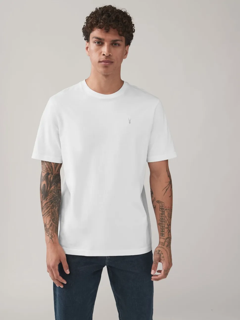 Blue/Navy/White/Steel Regular Fit T-Shirts 4 Pack
