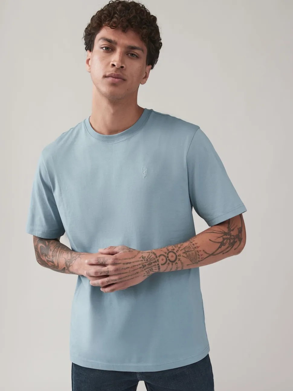 Blue/Navy/White/Steel Regular Fit T-Shirts 4 Pack