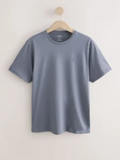 Blue/Navy/White/Steel Slim Fit T-Shirts 4 Pack