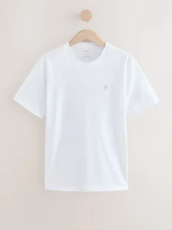 Blue/Navy/White/Steel Slim Fit T-Shirts 4 Pack