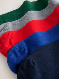 Blue/Orange/Green Argyle Stripe Pattern Socks 5 Pack