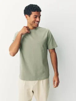 Blue/Pink/Green Regular Fit Heavyweight T-Shirts 3 Pack