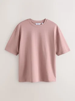 Blue/Pink/Green Regular Fit Heavyweight T-Shirts 3 Pack