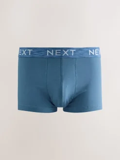 Blue/Purple/Red 10 pack Cotton Rich Blend Hipsters Boxers