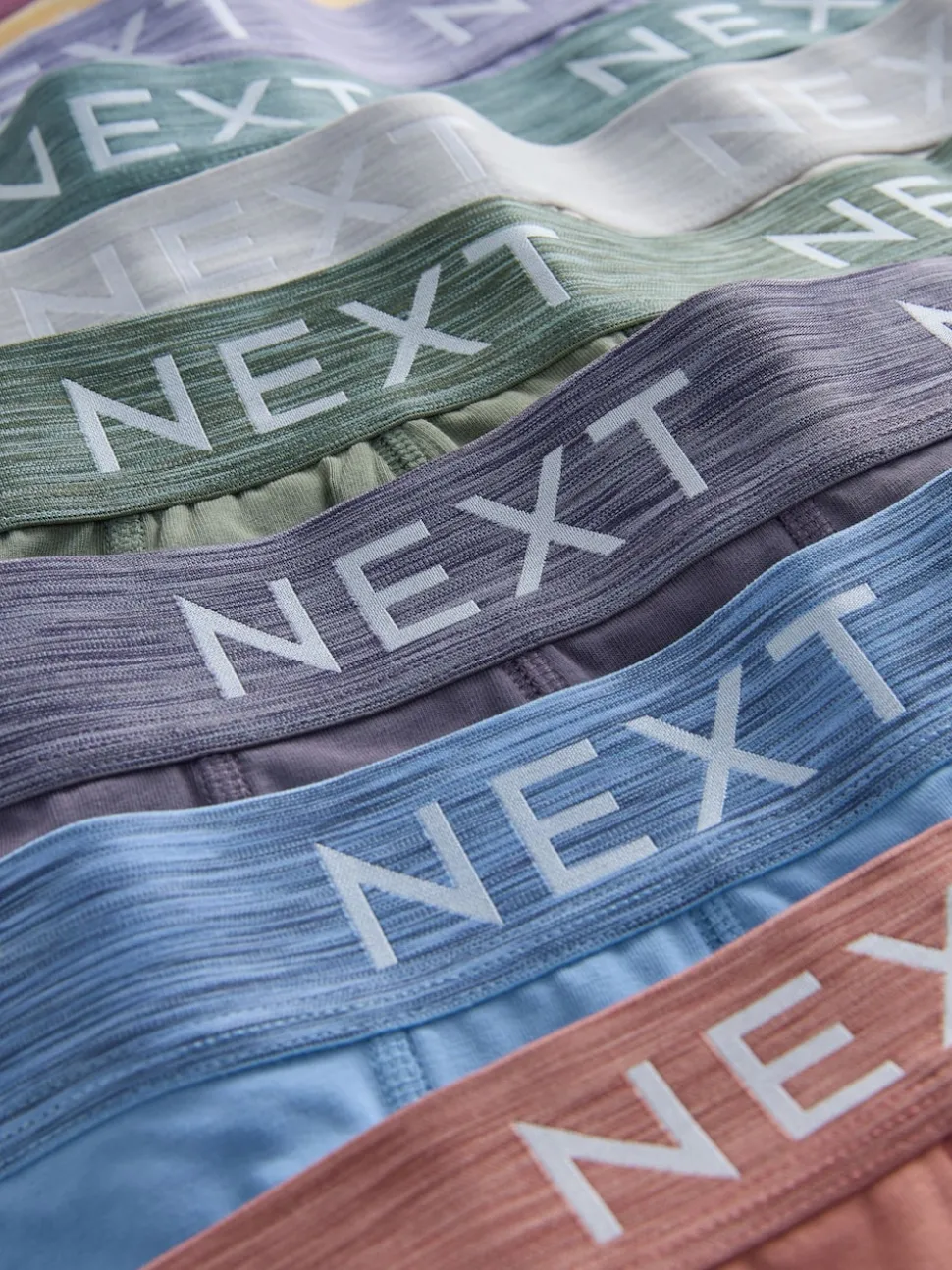 Blue/Purple/Red 10 pack Cotton Rich Blend Hipsters Boxers
