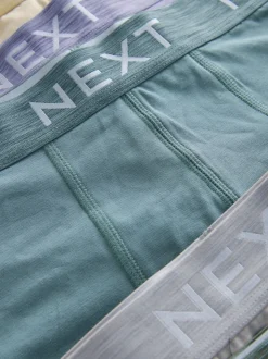 Blue/Purple/Red 10 pack Cotton Rich Blend Hipsters Boxers