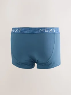 Blue/Purple/Red 10 pack Cotton Rich Blend Hipsters Boxers