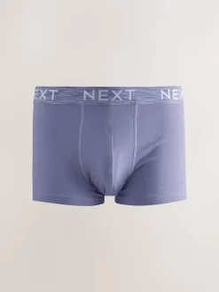 Blue/Purple/Red 10 pack Cotton Rich Blend Hipsters Boxers