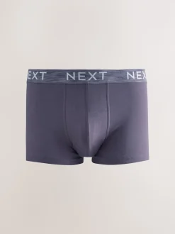 Blue/Purple/Red 10 pack Cotton Rich Blend Hipsters Boxers