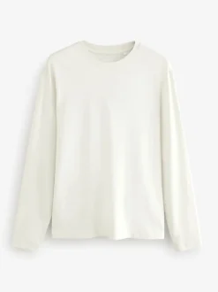 Blues/Grey/Neutrals Regular Fit Regular Fit Long Sleeve 100% Cotton T-Shirts 5 Pack
