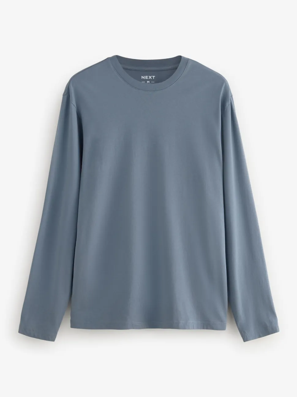 Blues/Grey/Neutrals Regular Fit Regular Fit Long Sleeve 100% Cotton T-Shirts 5 Pack