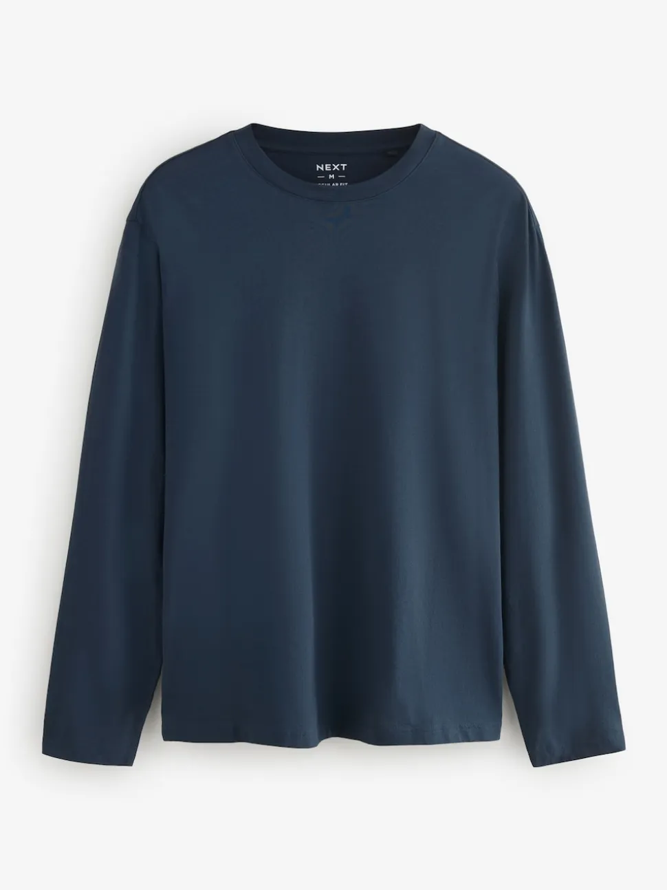 Blues/Grey/Neutrals Regular Fit Regular Fit Long Sleeve 100% Cotton T-Shirts 5 Pack